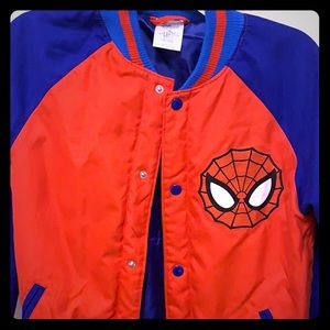 Youth boys Disney Store Spider-Man Varsity Jacket